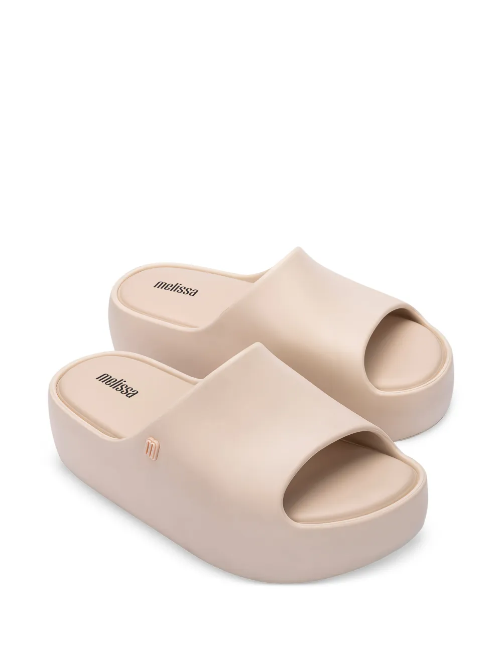 Melissa Free slippers met plateauzool Beige