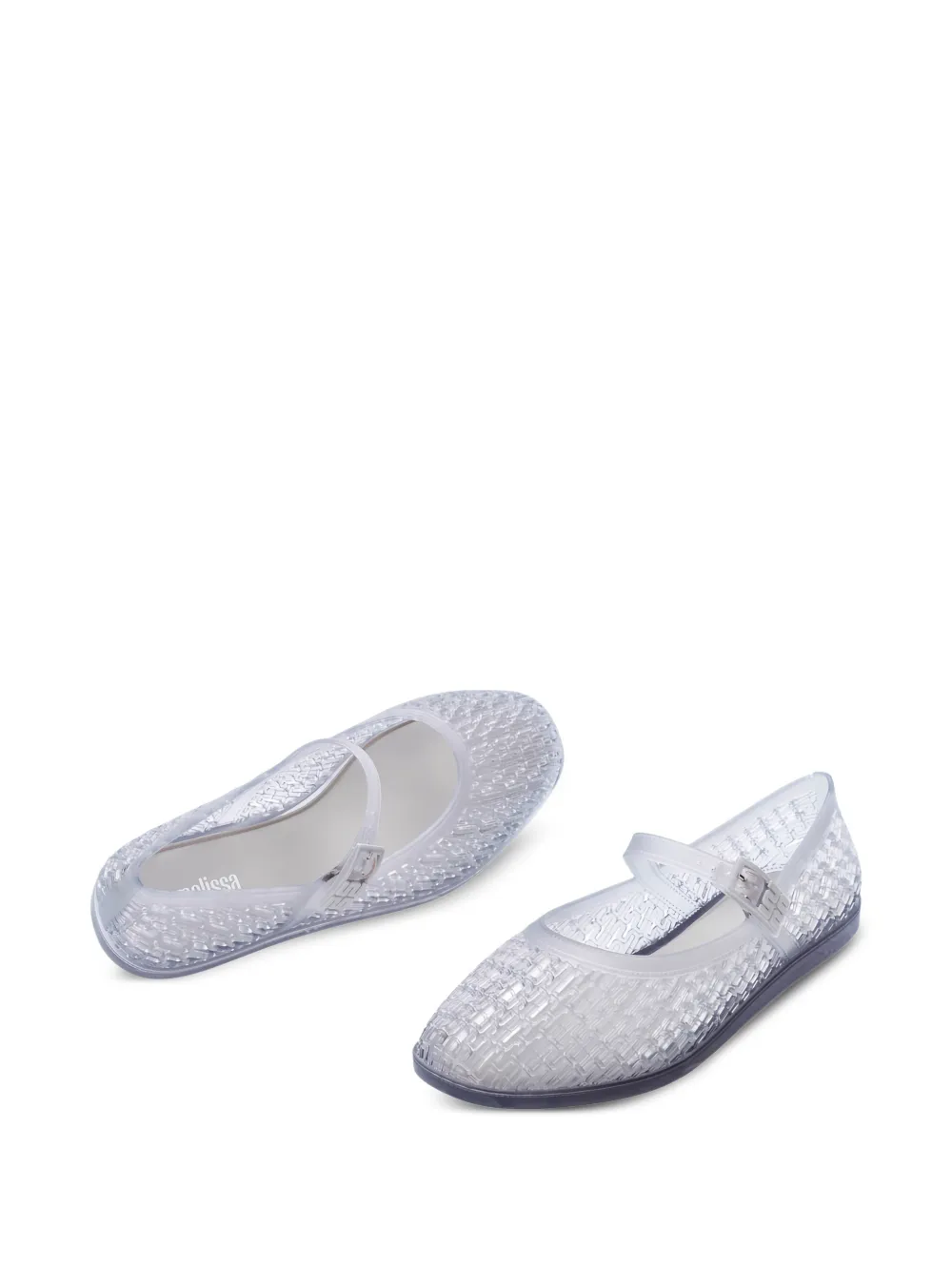 Melissa Harper ballerina's met gesp Wit