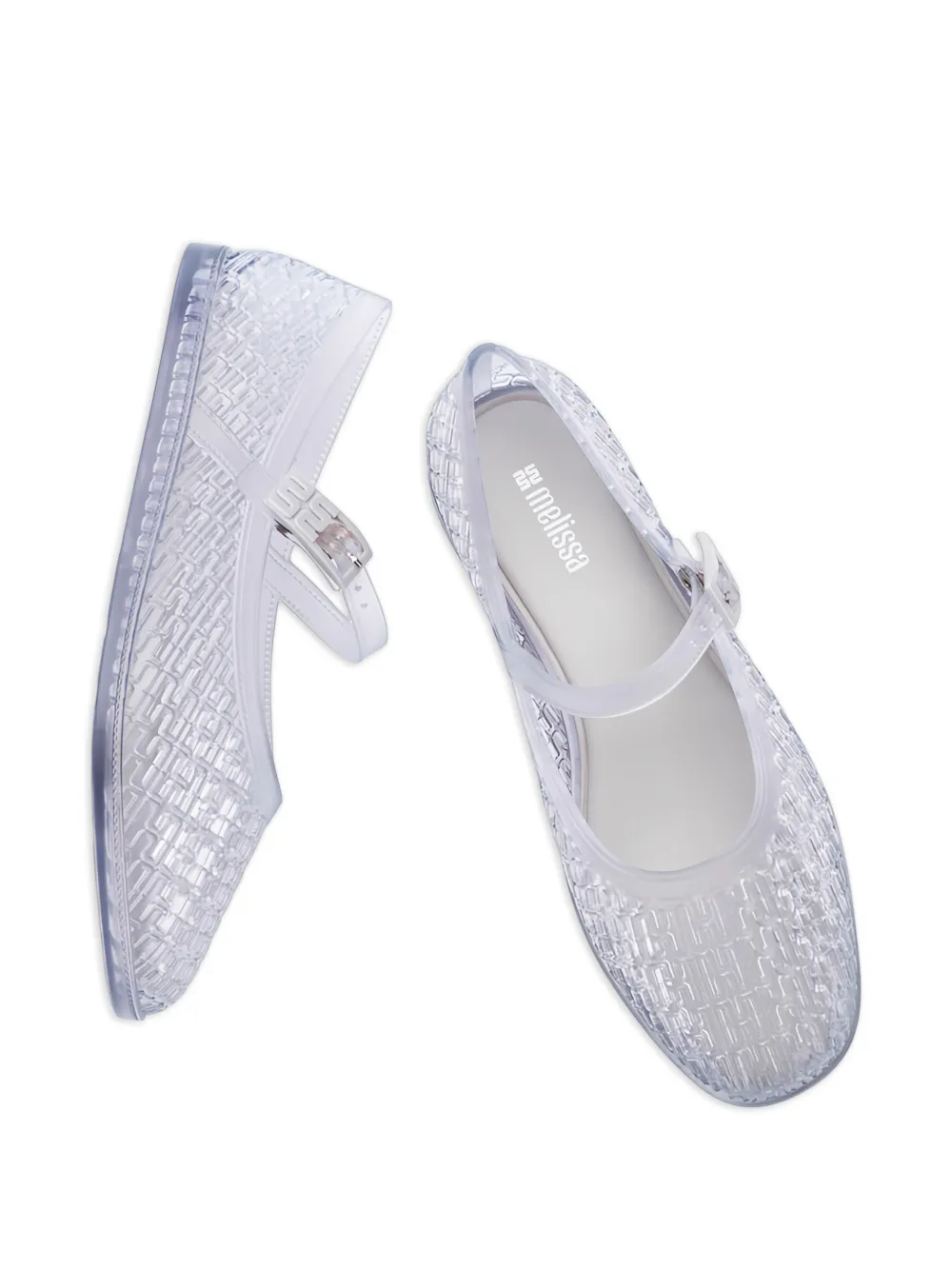 Melissa Harper ballerina's met gesp Wit