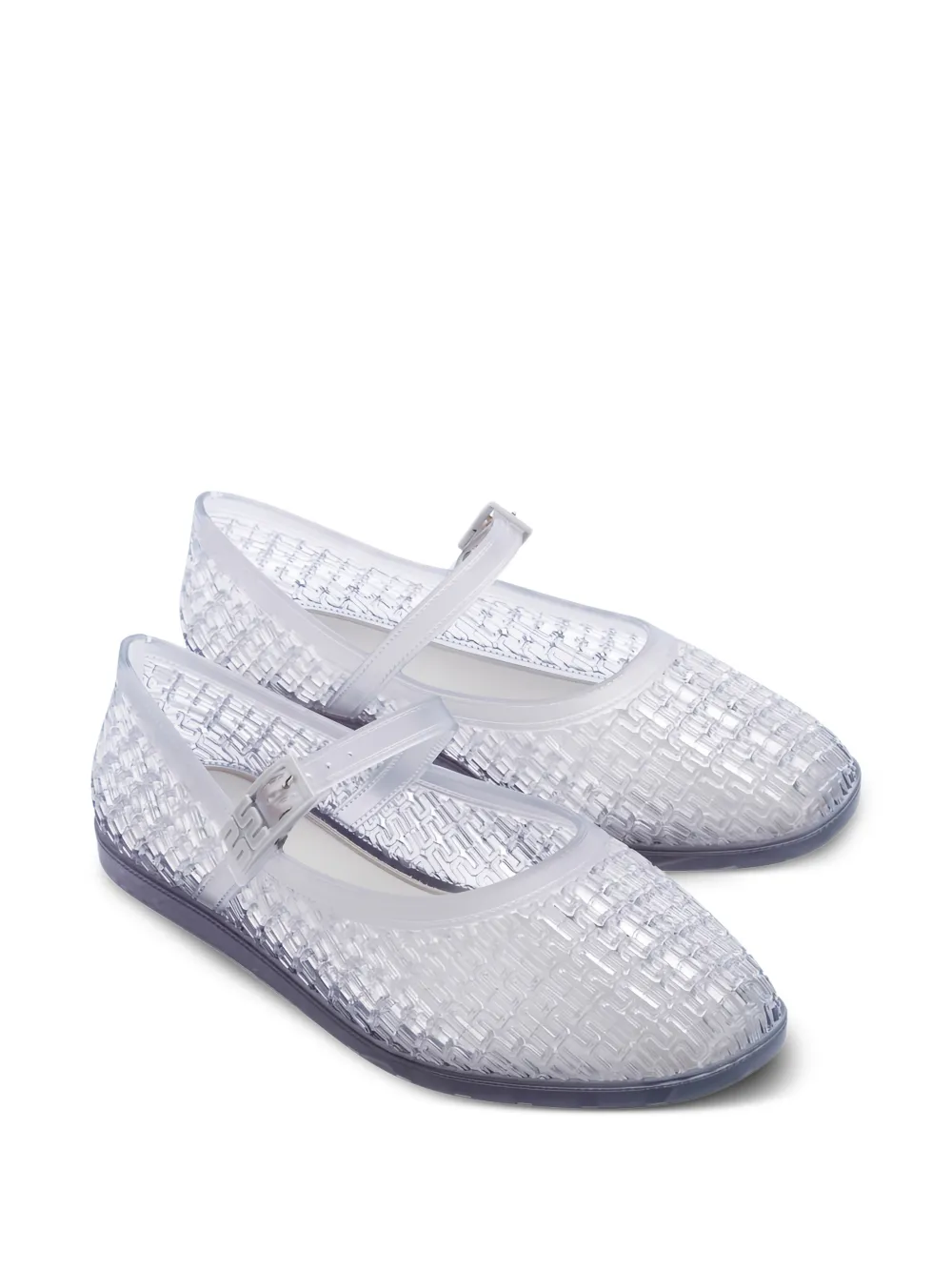 Melissa Harper ballerina's met gesp Wit