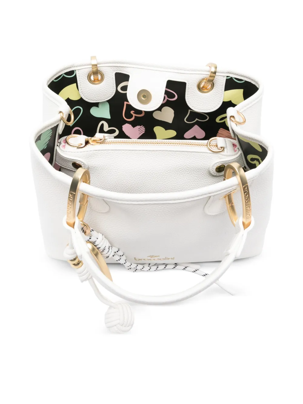 Beth Heart-Charm Tote Bag