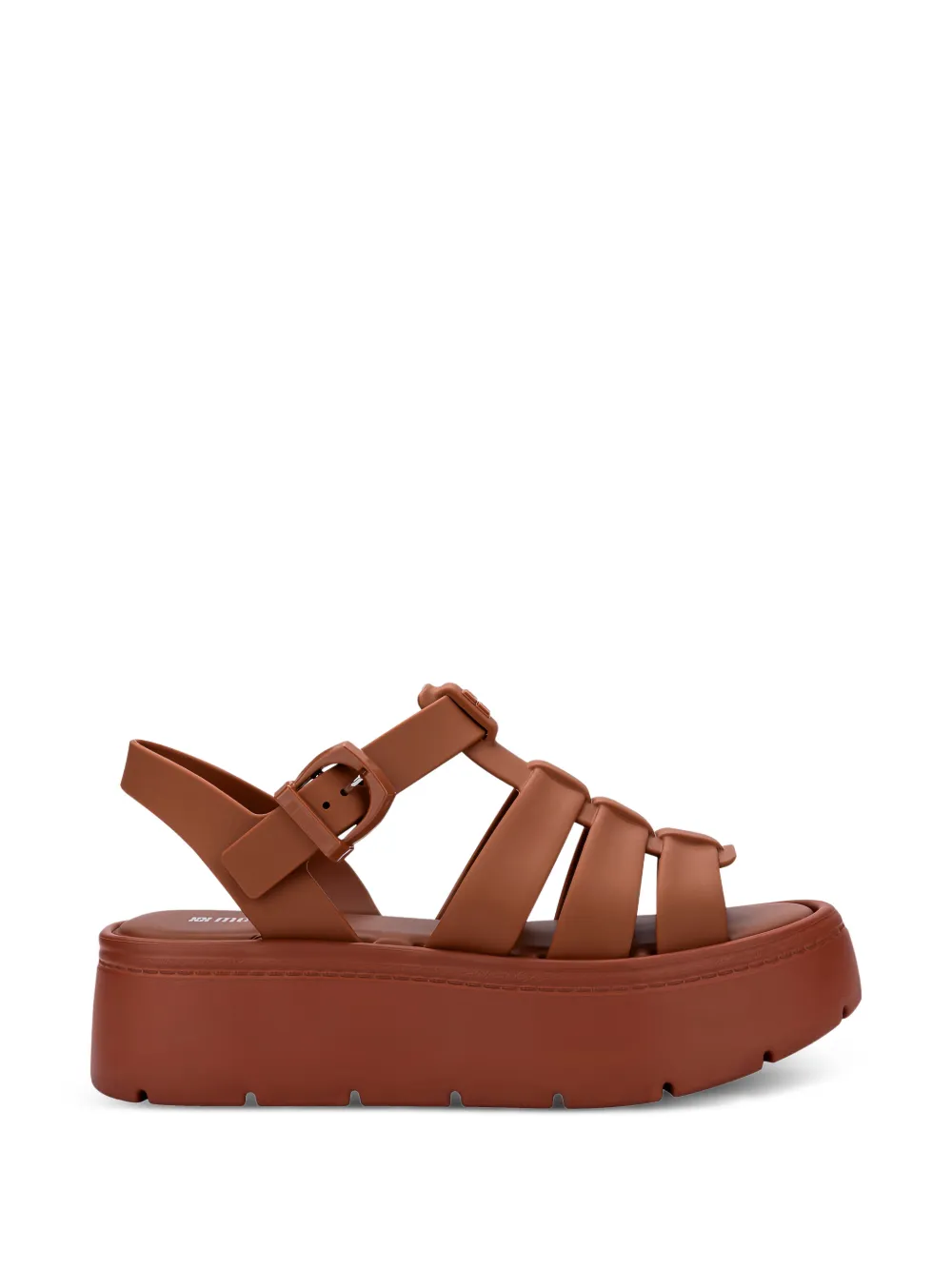 Melissa Up sandalen met plateauzool Bruin
