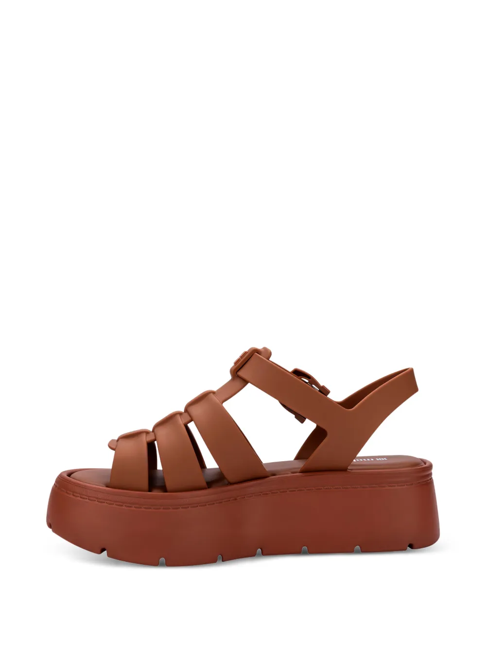 Melissa Up sandalen met plateauzool Bruin