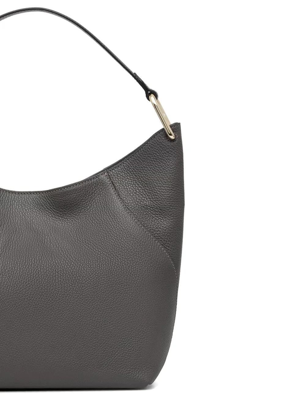 Lara Gold Tone Topstitch Tote Bag