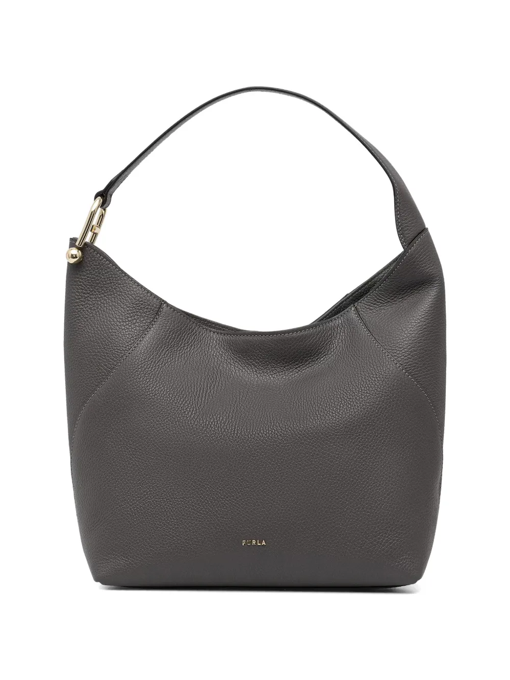 Lara Gold Tone Topstitch Tote Bag