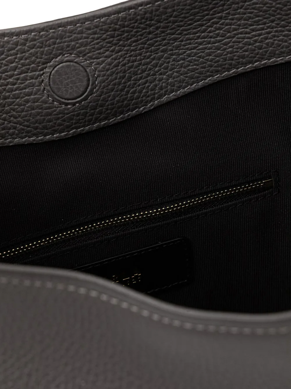 Lara Gold Tone Topstitch Tote Bag