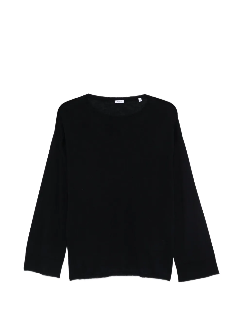 Aspesi Long-sleeve Sweater In Black