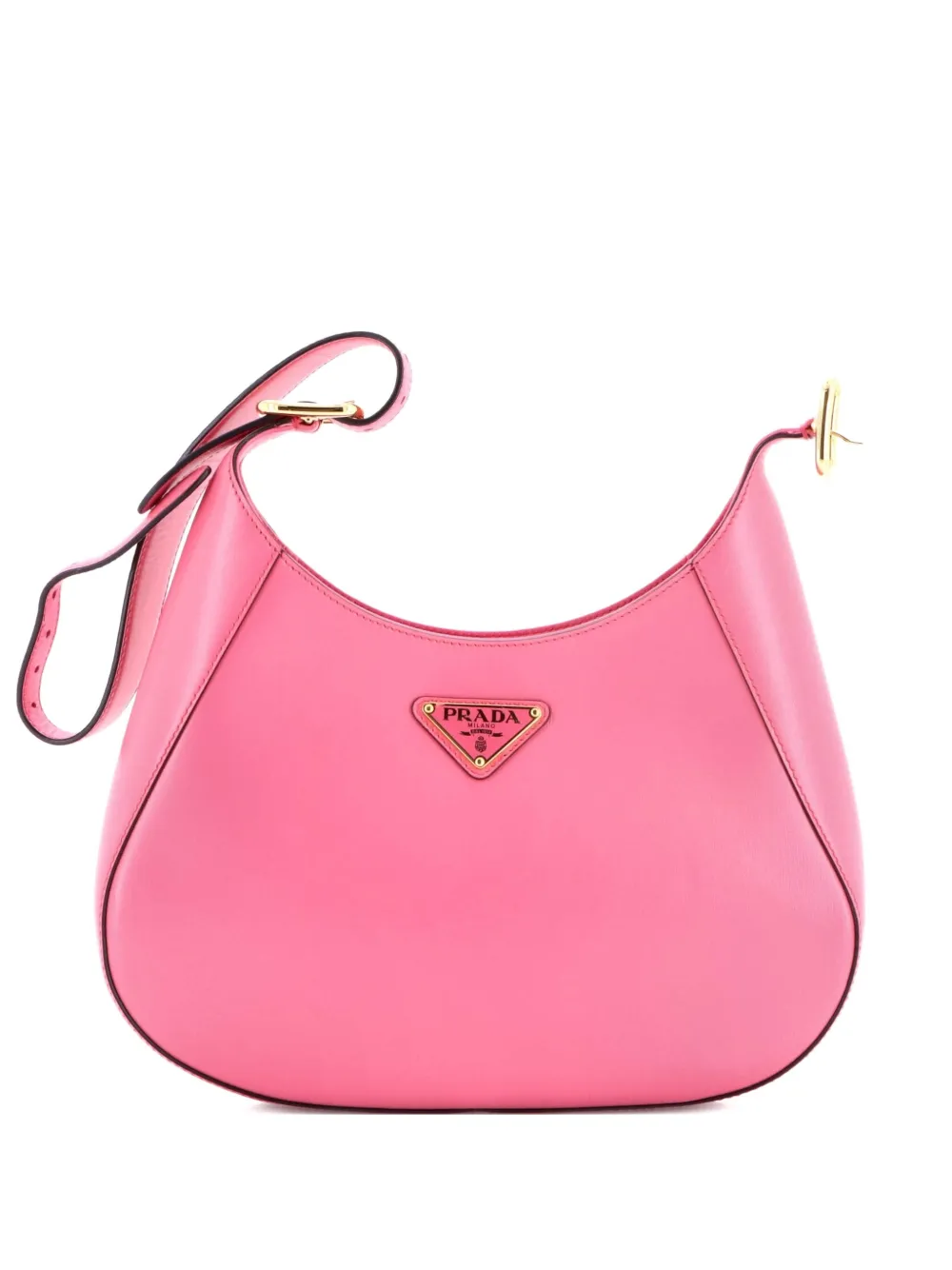 Prada Pre-Owned Cleo Shoulder Bag Box Calf Medium hobo bag - Rosa