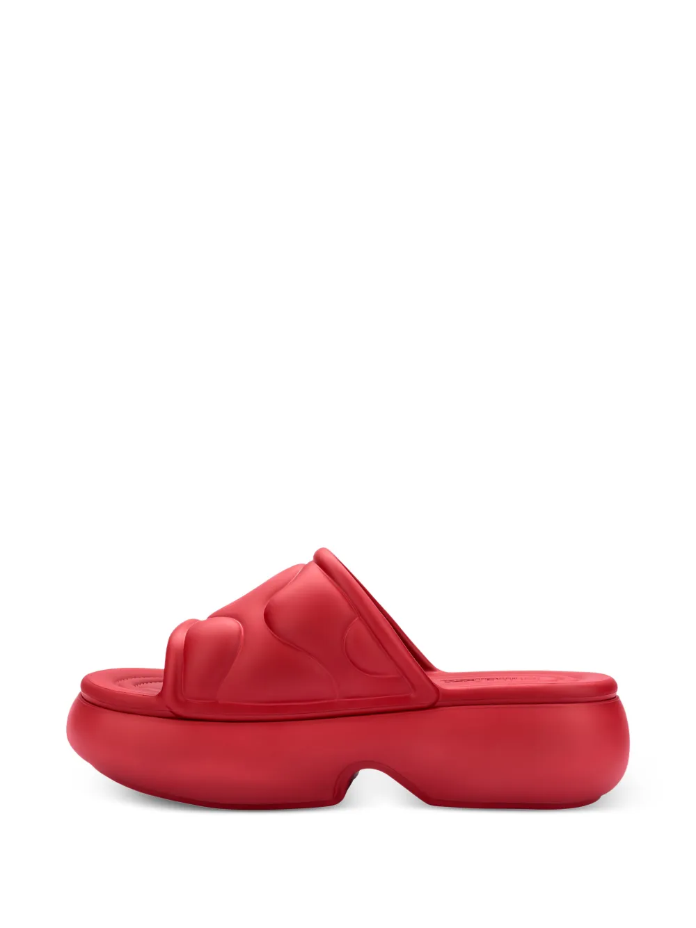 Melissa Free Puff slippers met plateauzool Rood