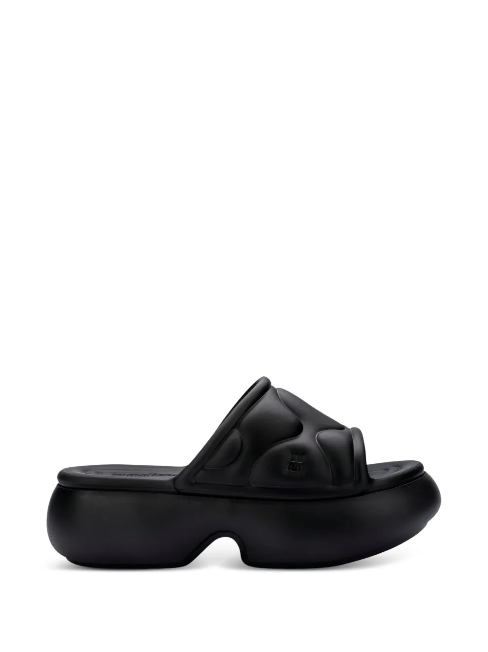 Melissa puff platform slides - Schwarz