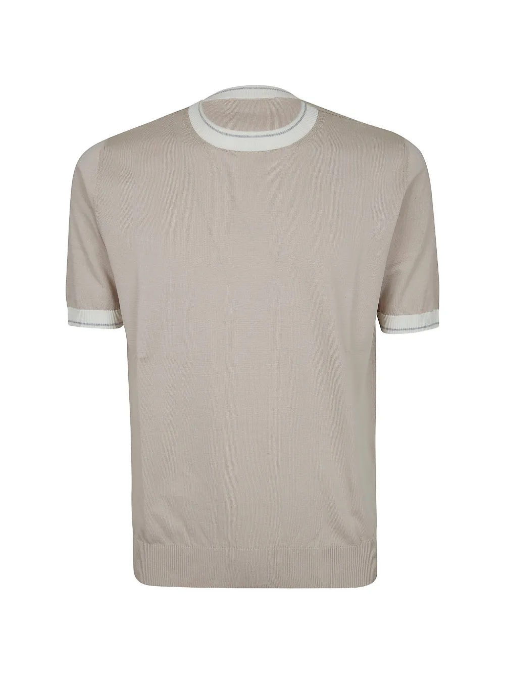 Eleventy ribbed-design T-shirt - Toni neutri