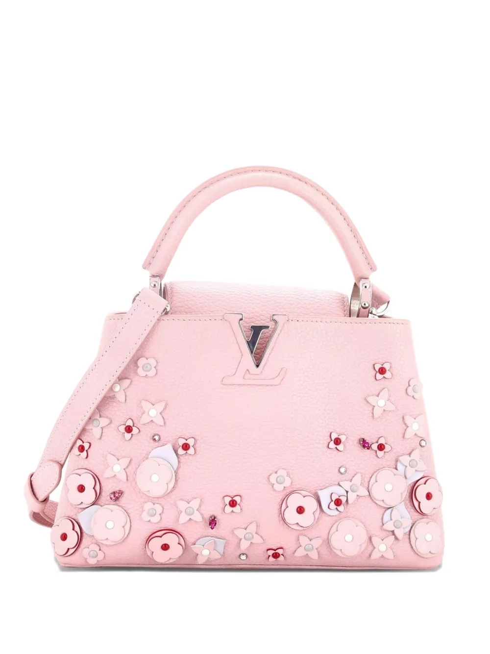 Louis Vuitton Pre-Owned Capucines Bag Leather with Embellished Detail BB shoulder bag - Rosa