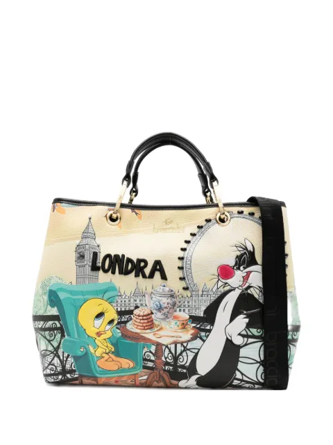 Braccialini Cartoline Lt London-print tote bag