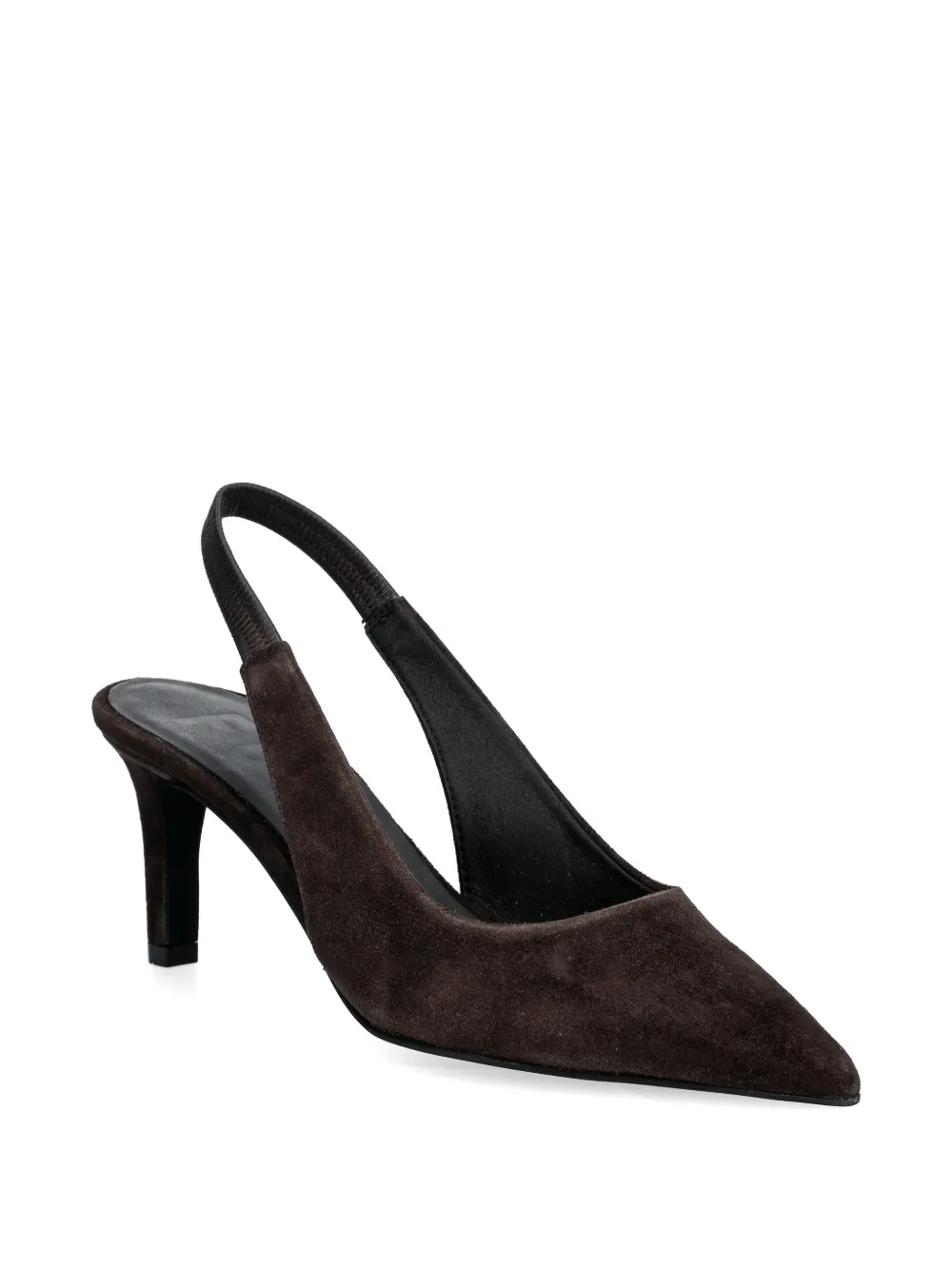 Furla Slingback pumps met puntige neus Bruin