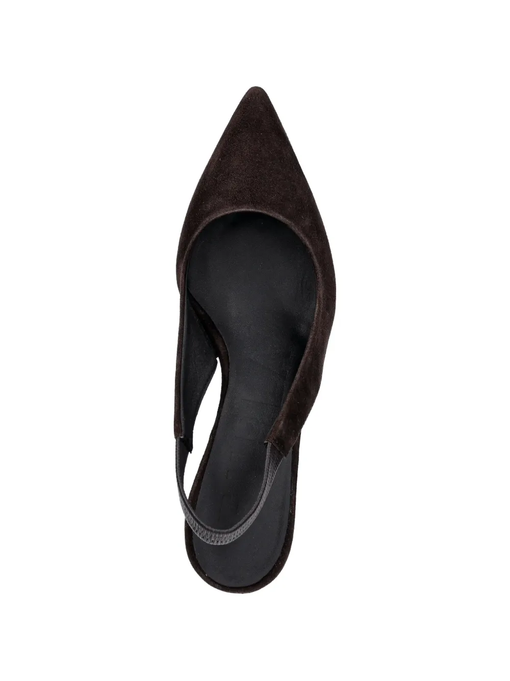 Furla Slingback pumps met puntige neus Bruin
