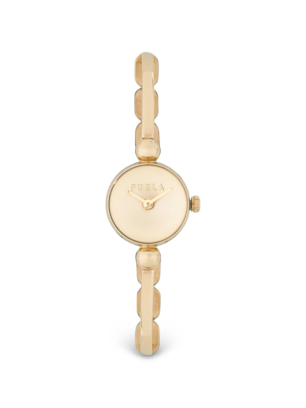Furla logo-appliqué 20mm watch - Gold