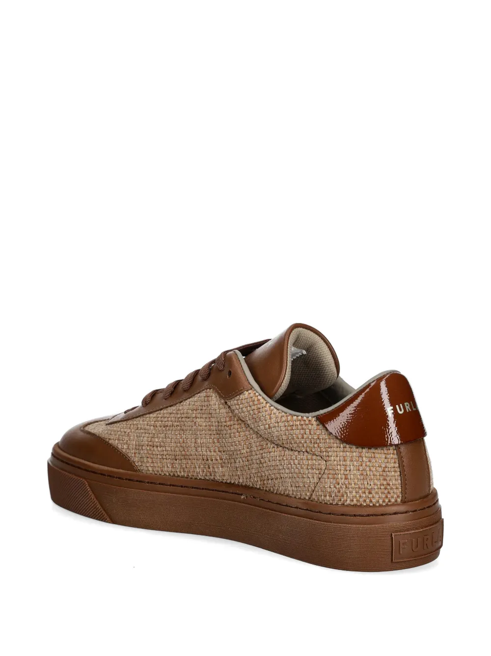 Furla Sneakers met geweven vlak Bruin