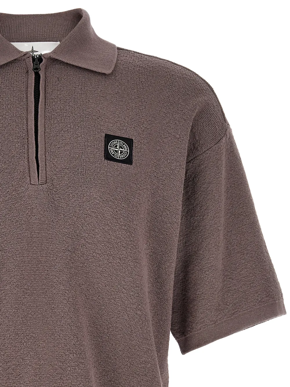Stone Island ハーフジップ ポロシャツ | パープル | FARFETCH JP