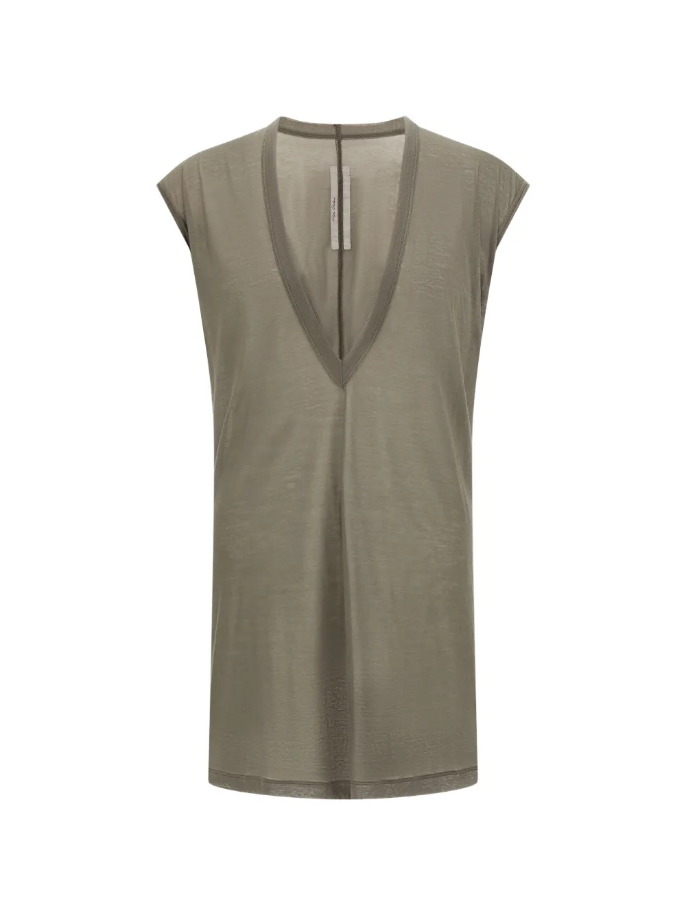 Rick Owens light V-neck T-shirt - Verde