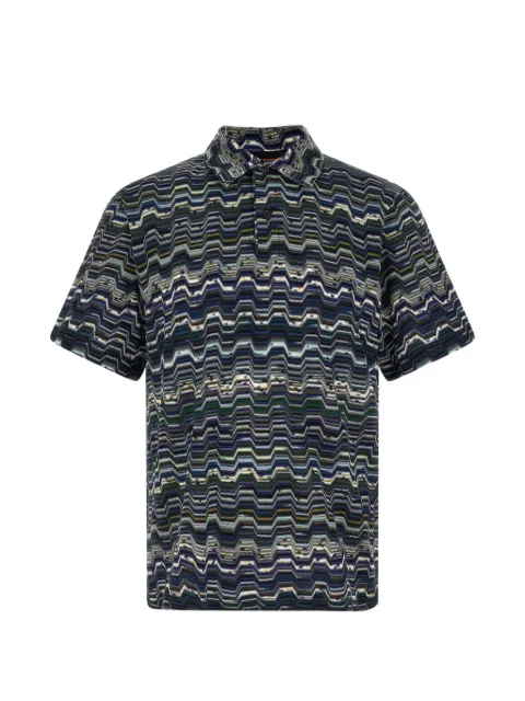 Missoni zig-zag-pattern polo shirt