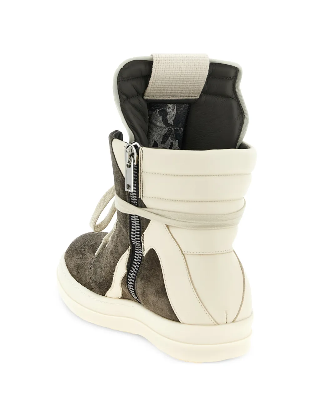 Rick Owens Geobasket suède leren sneakers Grijs