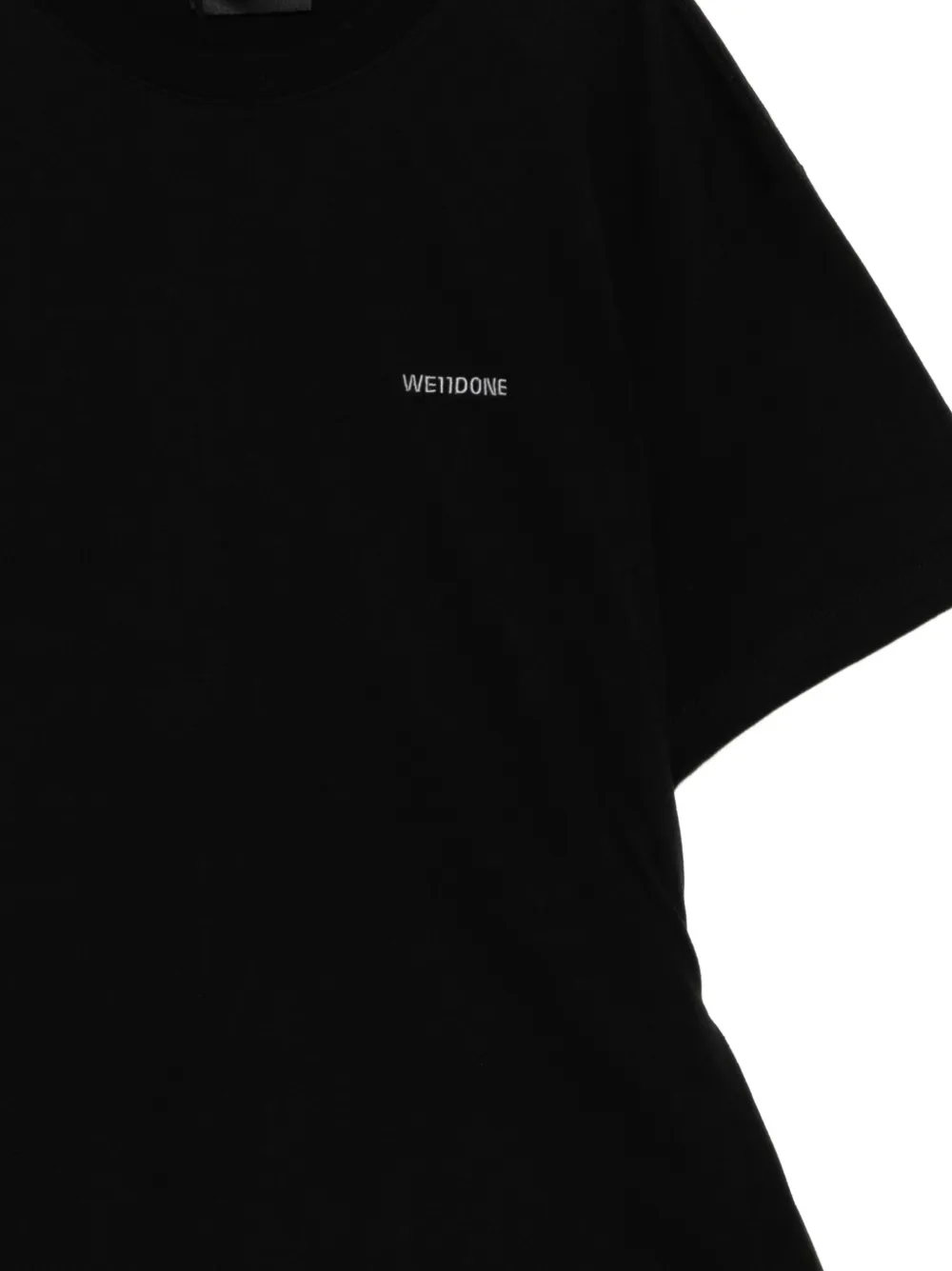  We11done Crewneck Logo T-shirt - Black 