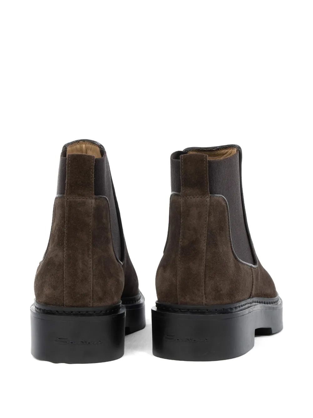 Santoni suede chelsea boots Bruin