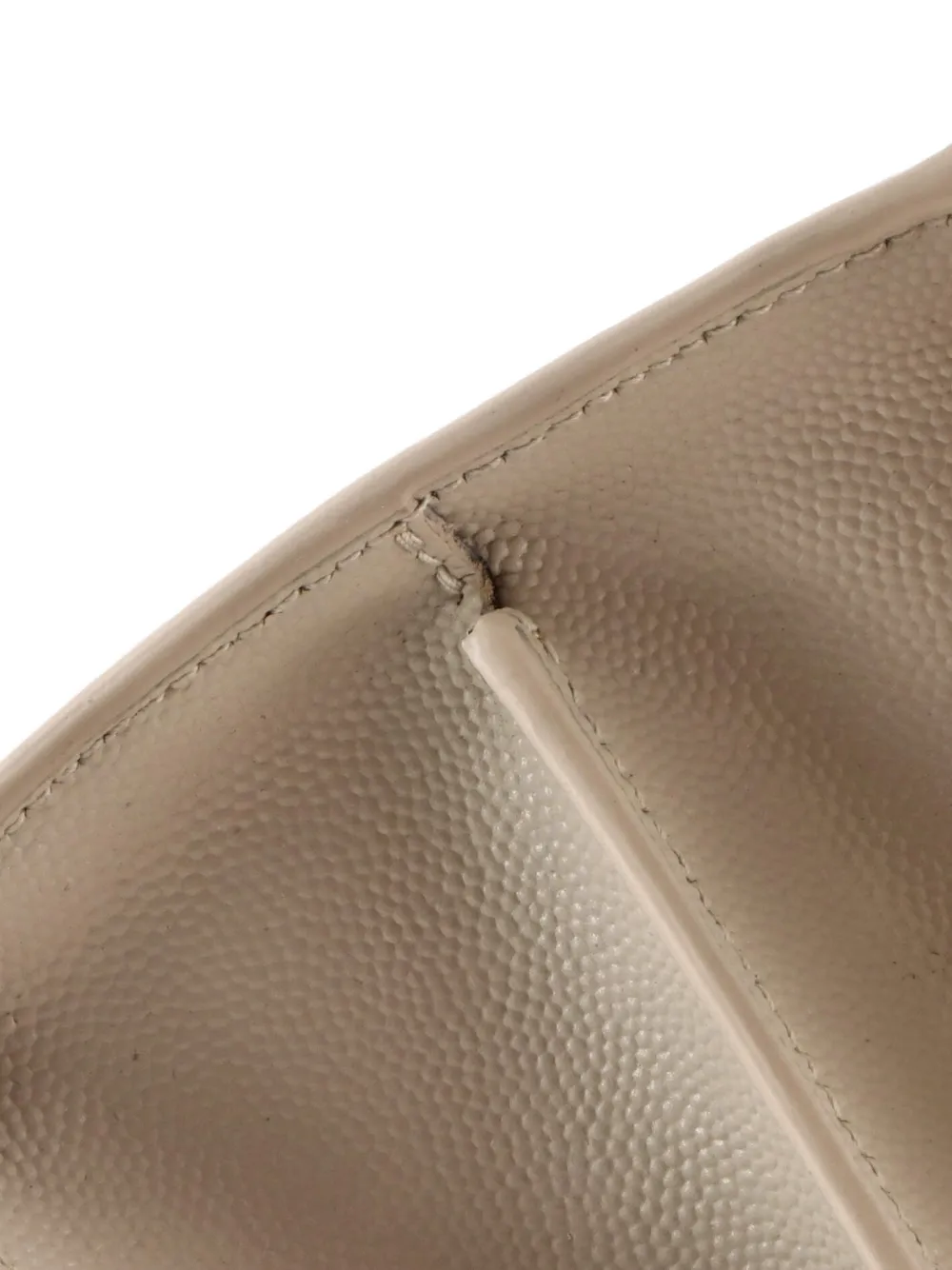 Saint Laurent Pre-Owned Cassandra Top Handle Bag Leather Medium satchel - Bianco