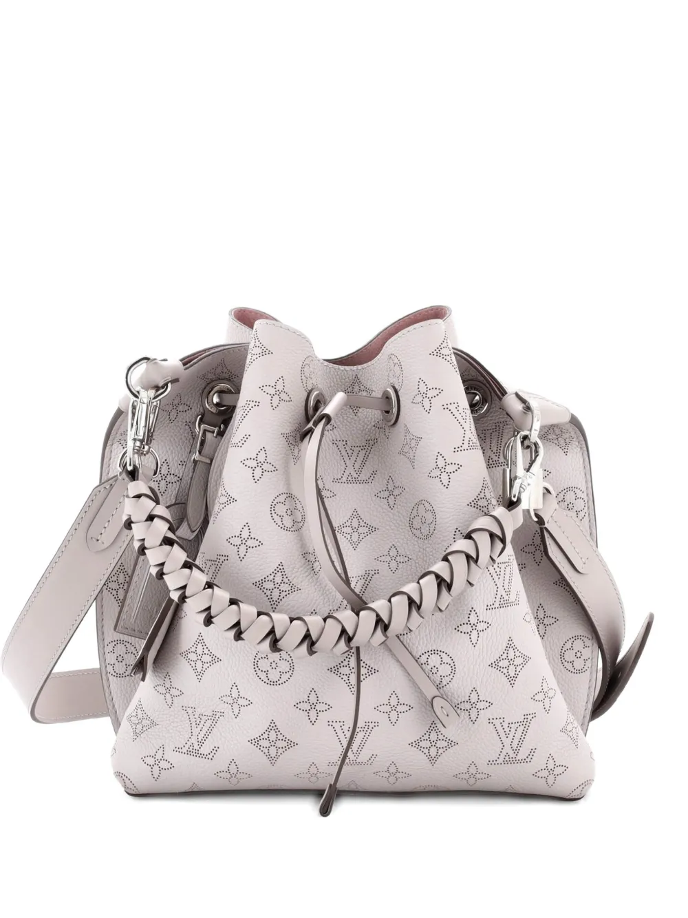 Louis Vuitton Pre-Owned Muria Mahina Leather bucket bag - Grigio