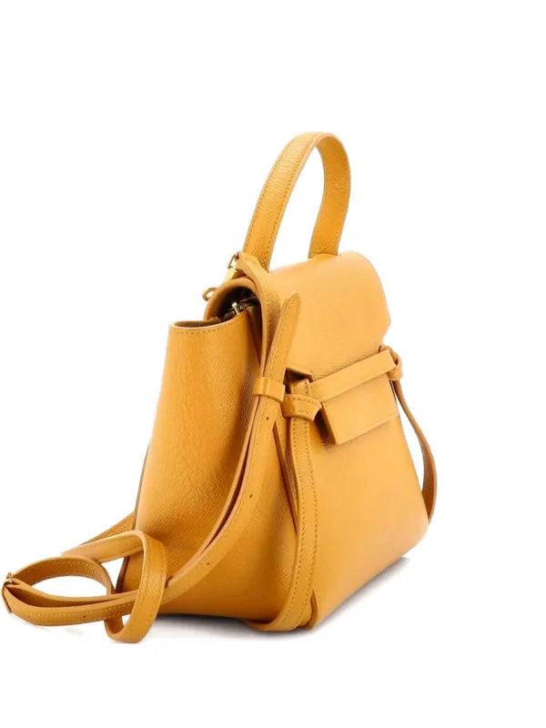 Celine Pre-Owned ベルトバッグ テクスチャードレザー ナノ ショルダー 