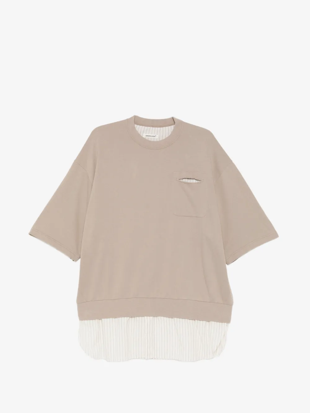 Undercover pocket striped T-shirt | Neutrals | Image 1