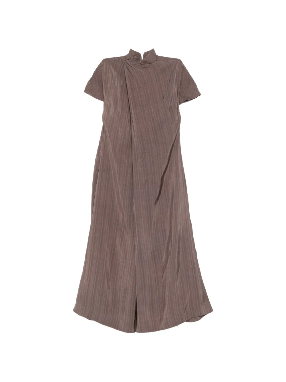  Samuel Guì Yang Plaid Dress - Brown 