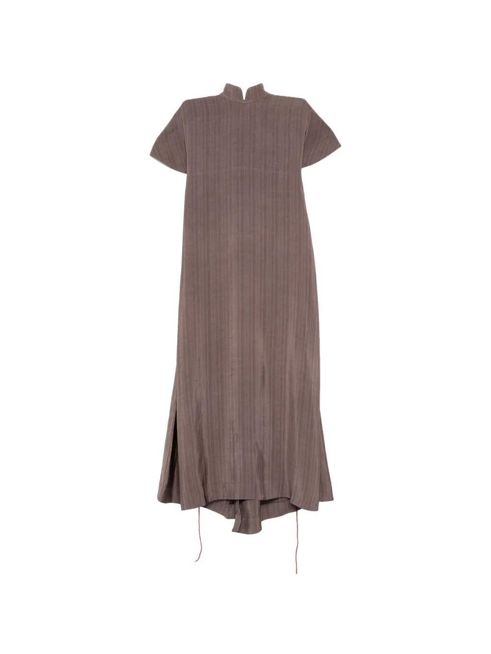 SAMUEL GUÌ YANG plaid dress - Marrone