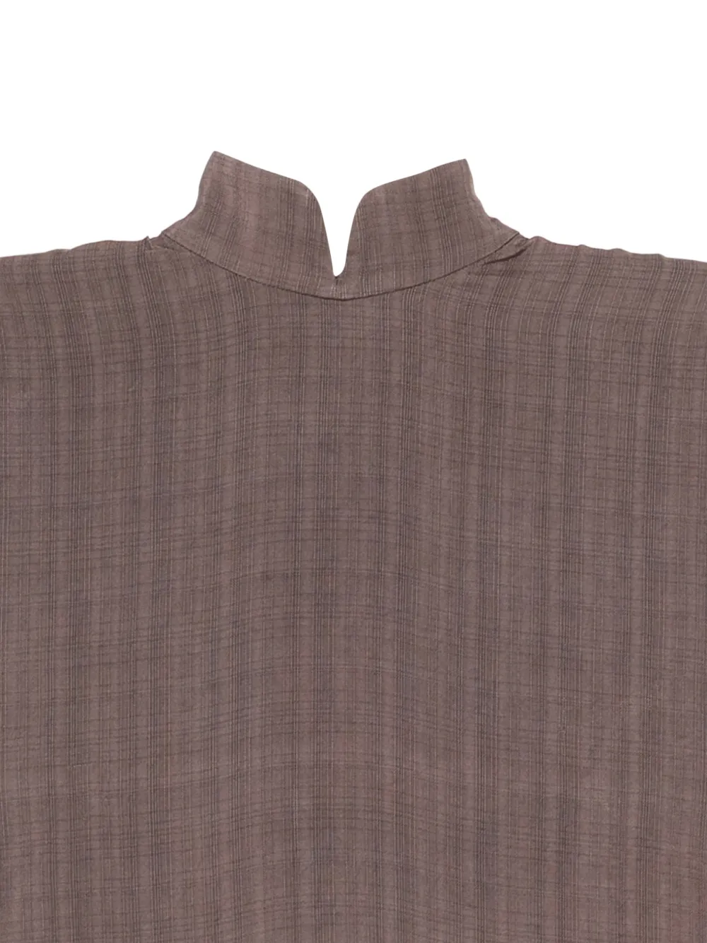  Samuel Guì Yang Plaid Dress - Brown 
