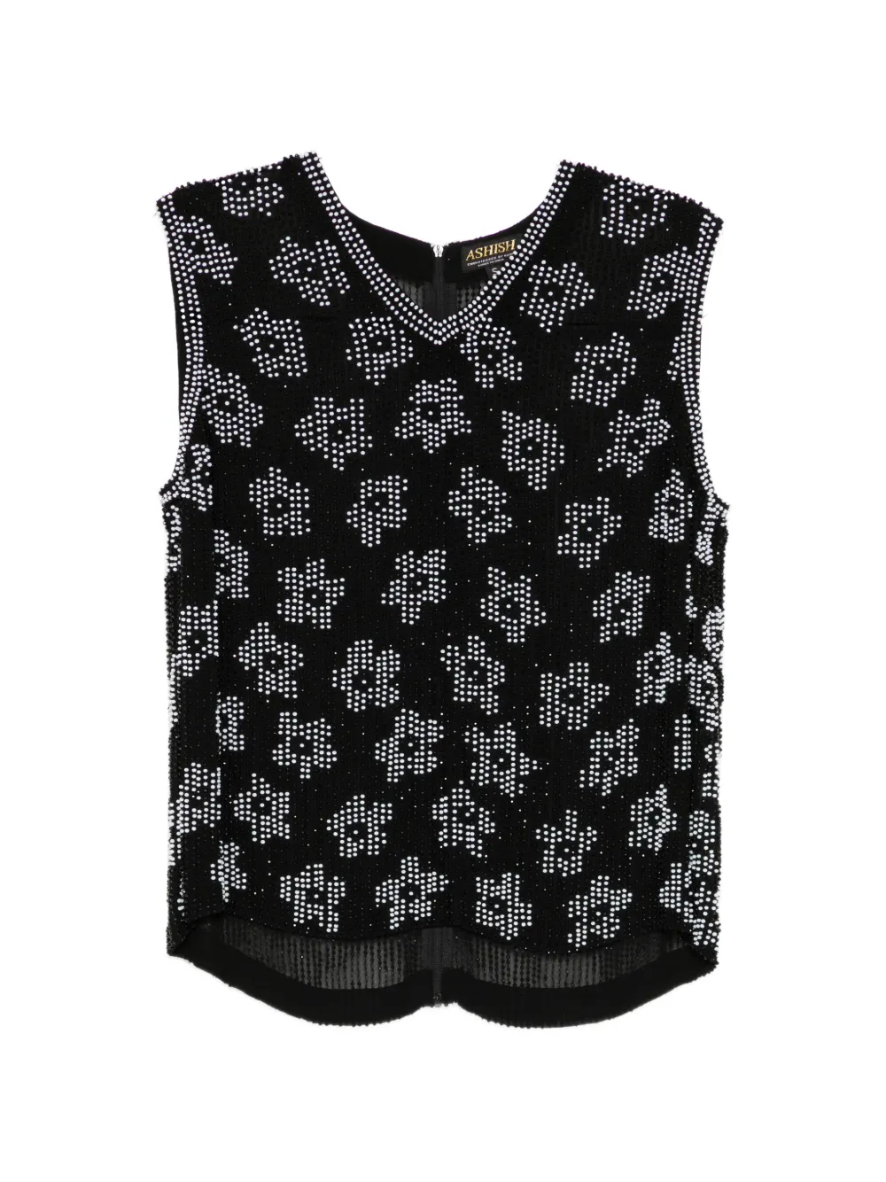 Ashish bead-embellished vest - Nero