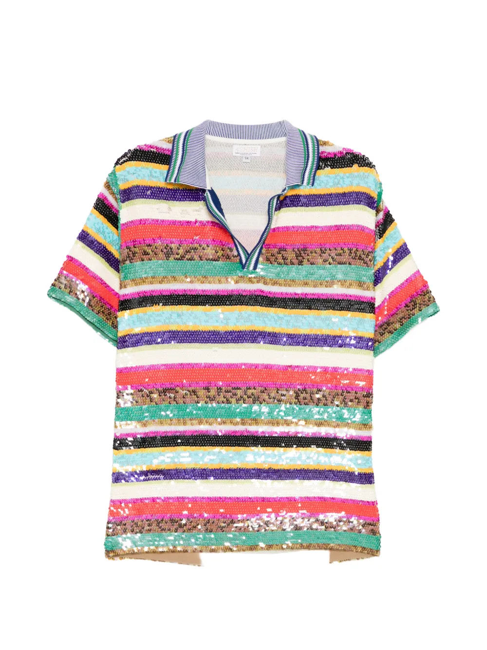 Ashish embellished polo shirt - Toni neutri