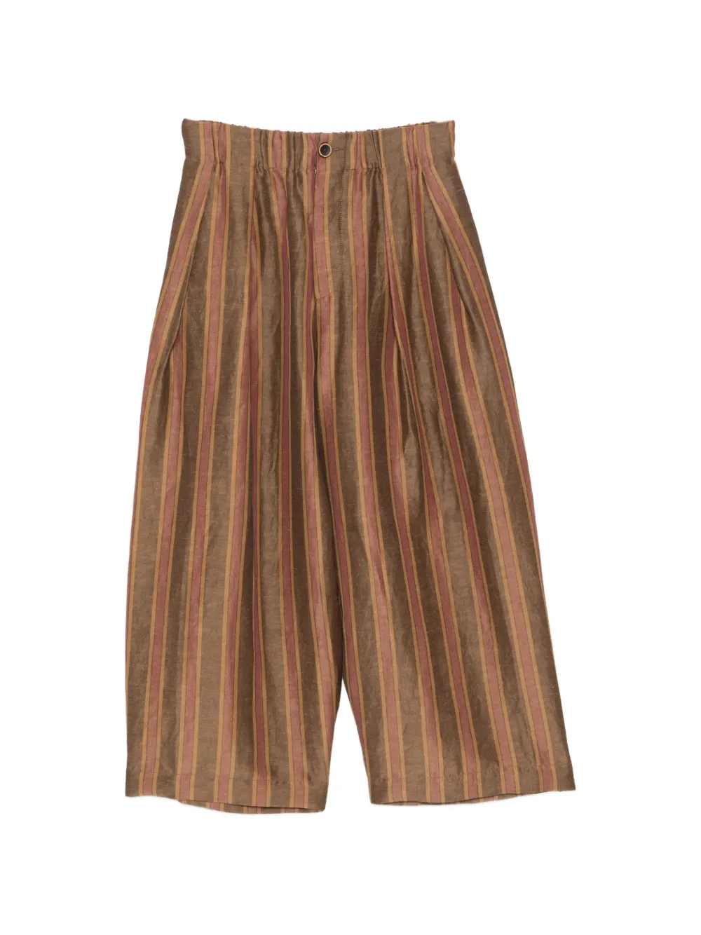 Uma Wang striped button trousers - Marrone