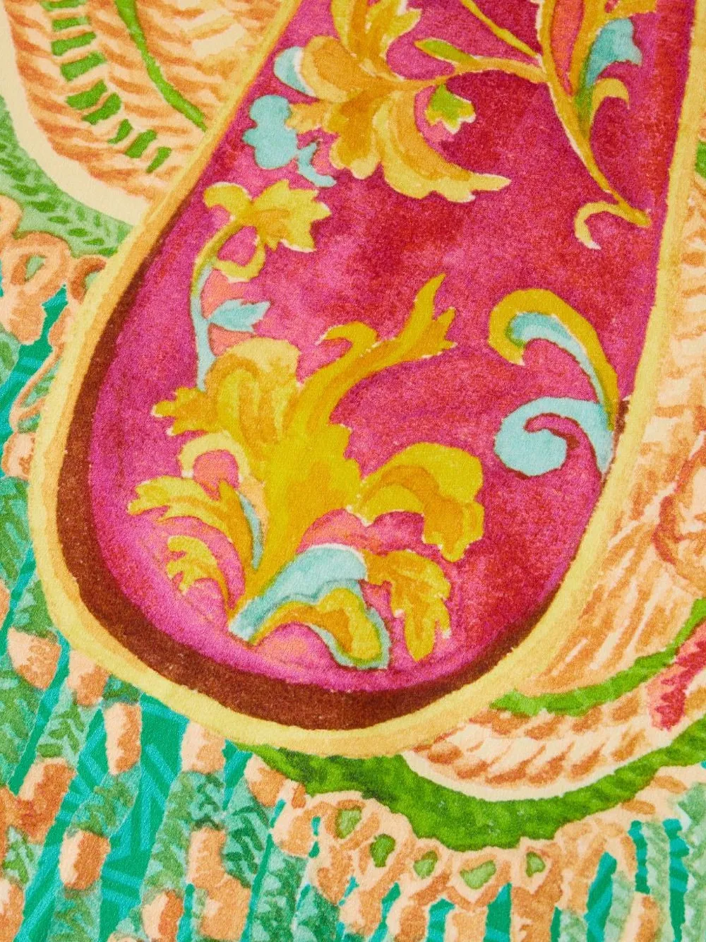 Shanghai Tang Foulard sjaal met bloemenprint Groen