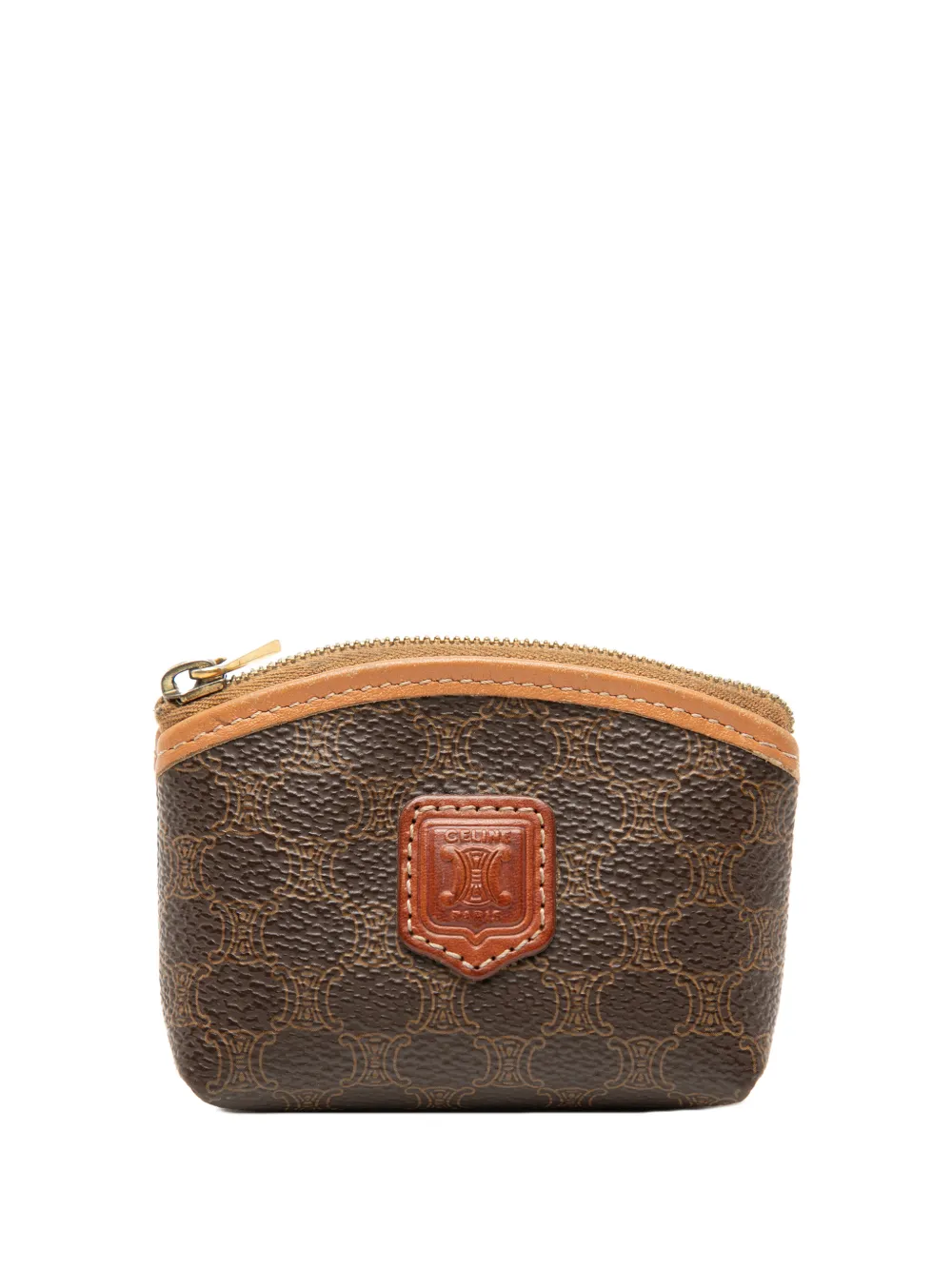 Celine Pre-Owned Portamonete in tela cerata Macadam 1998 - Marrone