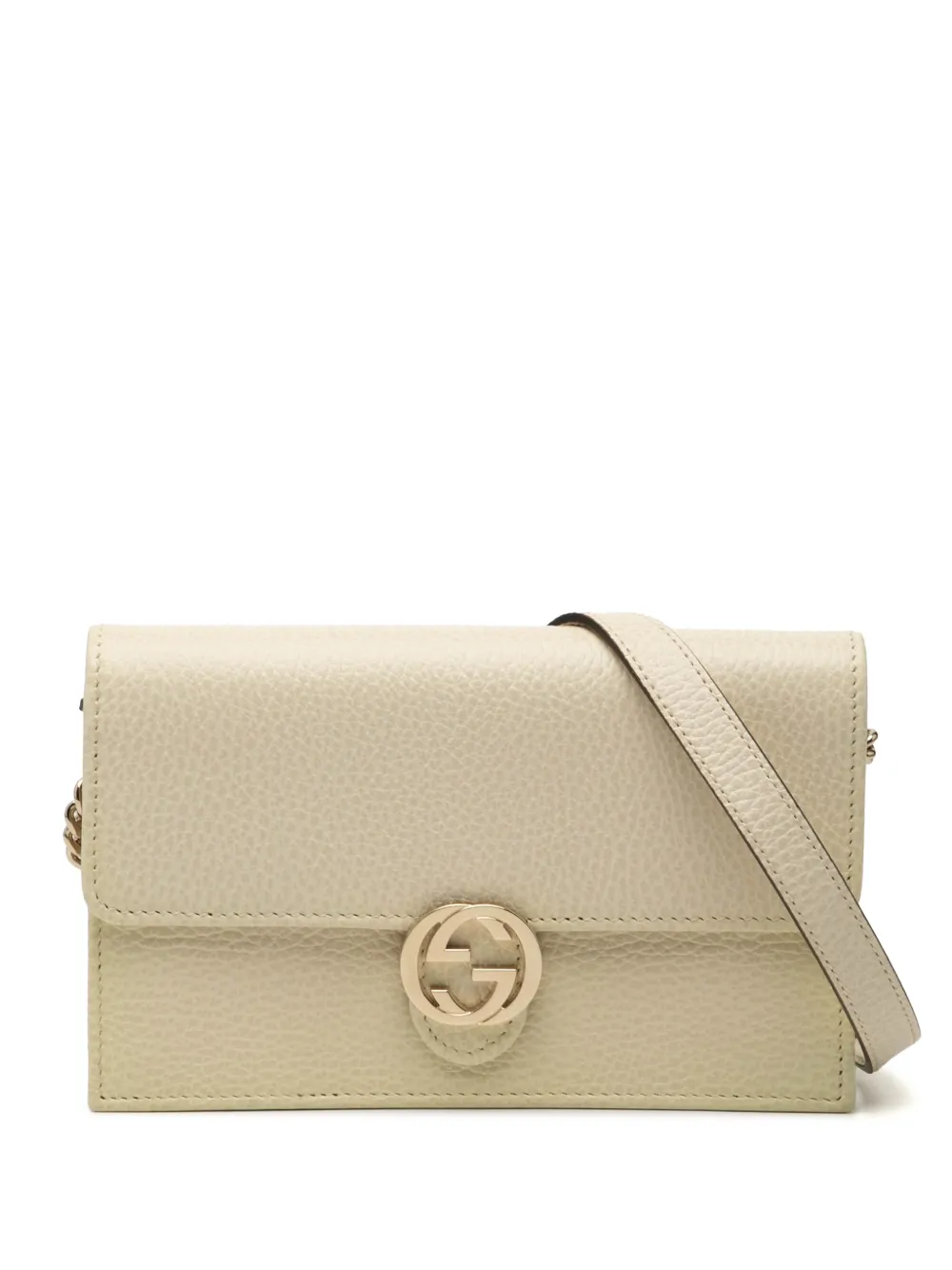 Gucci Pre-Owned Borsa a tracolla Gucci GG Dollar in pelle di vitello con catena 2000-2015 - Marrone