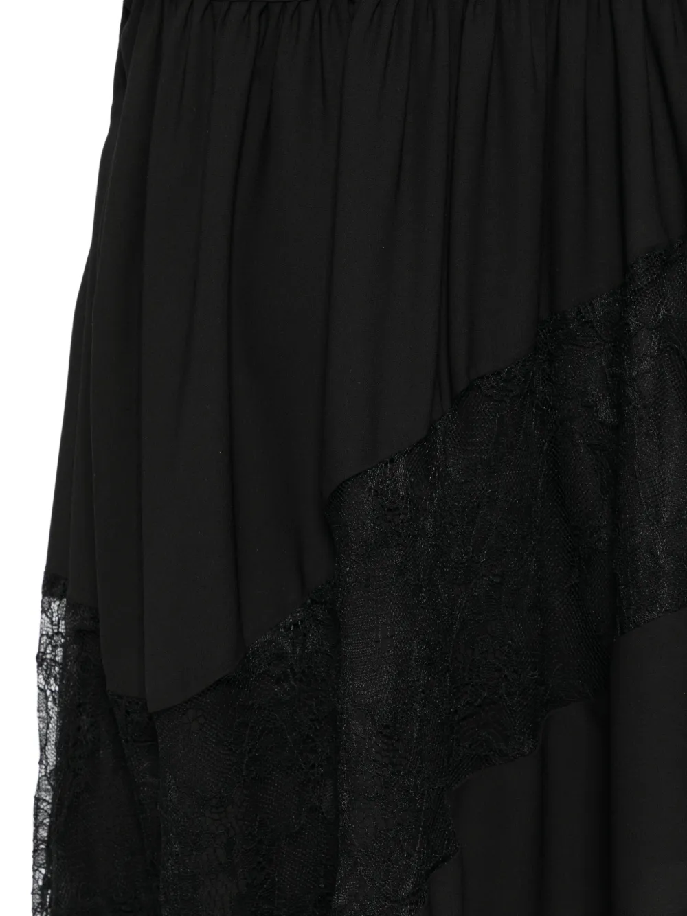 Babylone Paris Maxi-jurk met ruches Zwart
