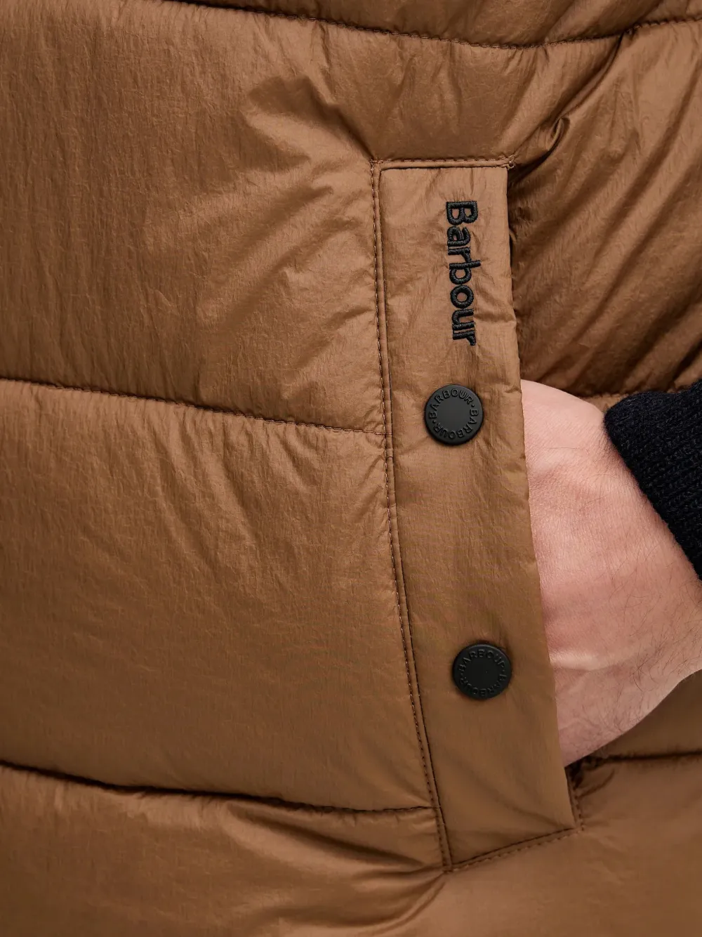 Barbour Offshore bodywarmer met rits Bruin