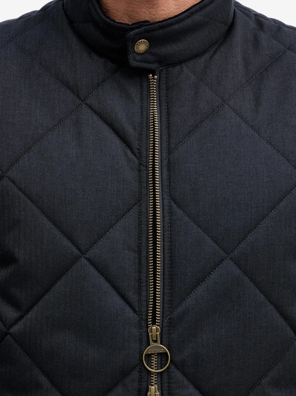 Barbour City Harrington bodywarmer met rits Blauw