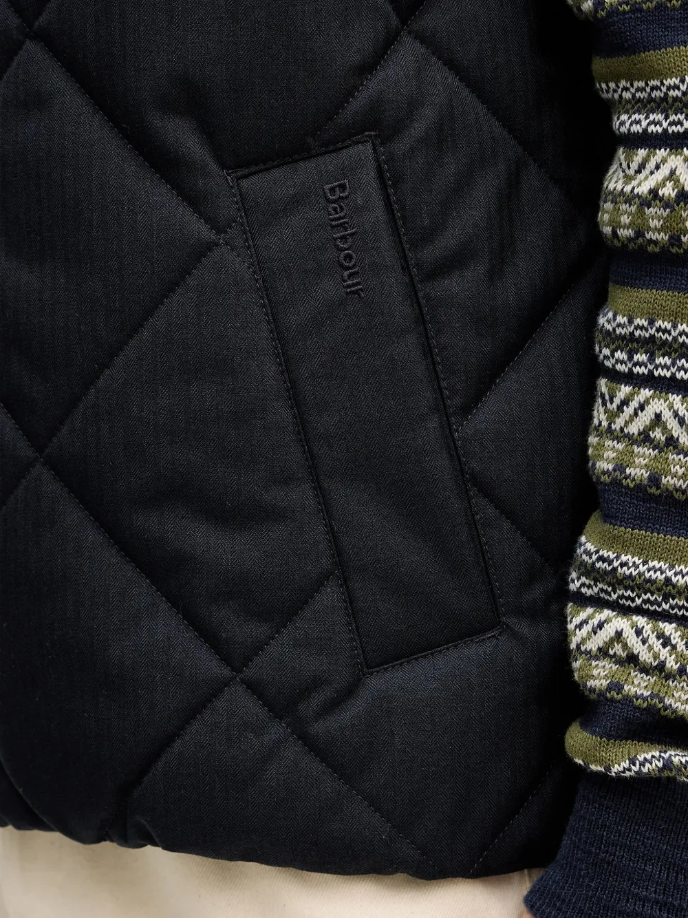 Barbour City Harrington bodywarmer met rits Blauw