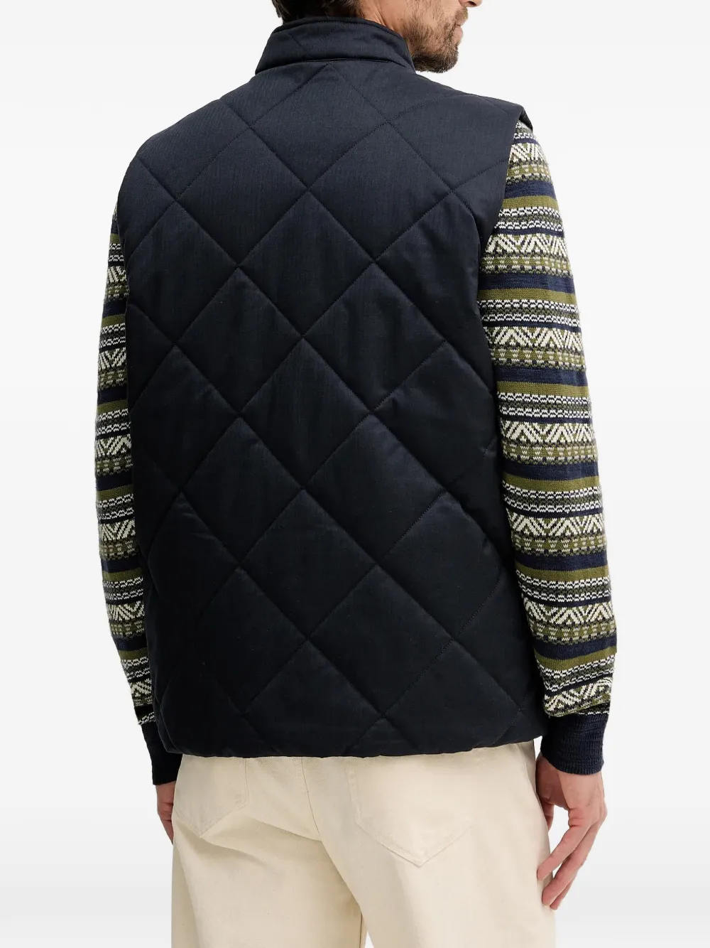 Barbour City Harrington bodywarmer met rits Blauw