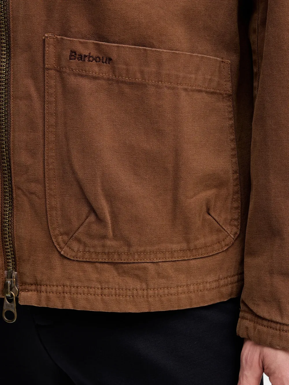 Barbour Cove jack met ritszak Bruin