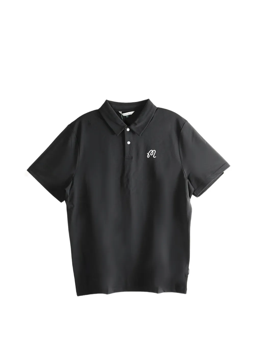 Malbon Golf button embroidered polo shirt - Nero