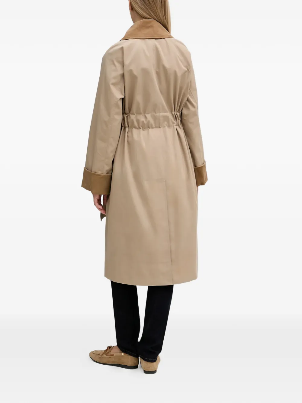 Reagan Corduroy Collar Belted Coat