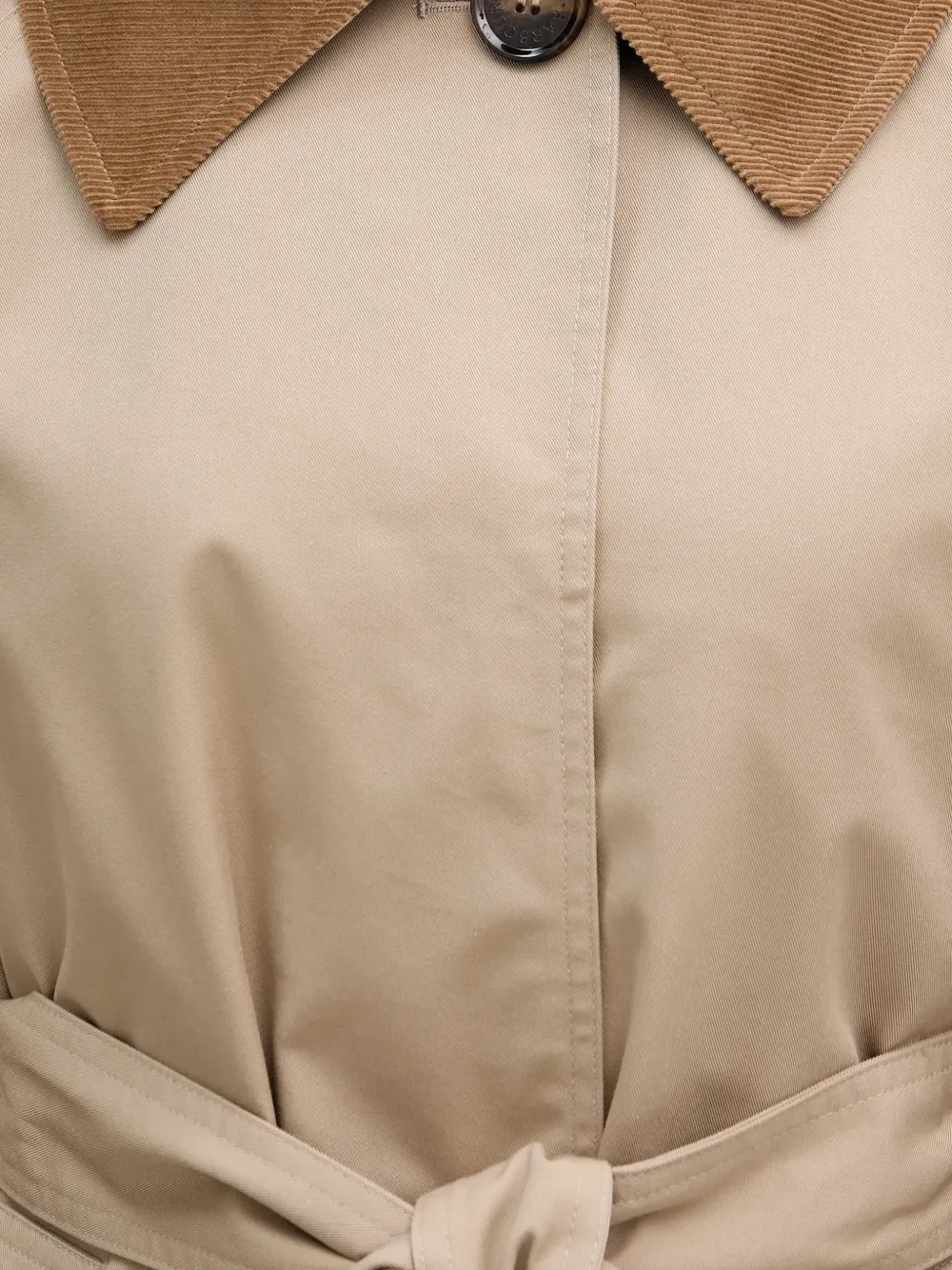 Reagan Corduroy Collar Belted Coat