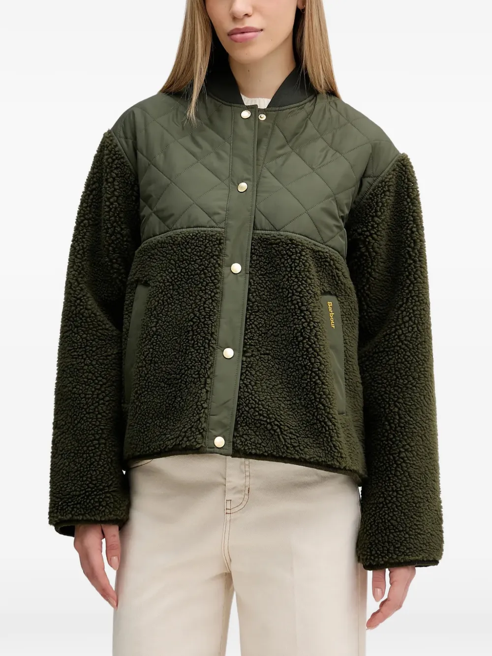 Barbour quilted teddy jacket - Verde